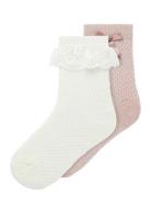 Nmfwakma Wo/Bl Structure 2P Sock Cream Name It