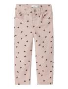 Nmfrose Straight Aop Twill Pant 7218-Yf Pink Name It