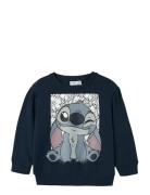 Nmfarina Stitch Sweat Bru Wdi Navy Name It