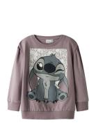 Nmfarina Stitch Sweat Bru Wdi Purple Name It