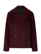 Slfalma Wool Blend Jacket Noos Burgundy Selected