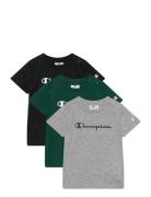 3 Pack Ss Tee Patterned Champion