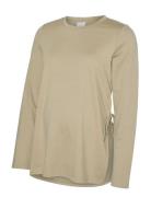 Mlrina Vita Ls Jrs Top 2F Beige Mamalicious