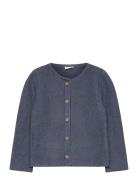 Knitted Button Cardigan Blue Mango