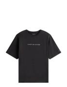 Ss Tee Cont. Logo Black Tommy Hilfiger