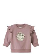 Nbfnilda Ls Sweat Bru Pink Name It