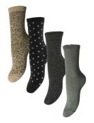 Pcsebby Glitter Long 4-Pack Mix Noos Bc Khaki Pieces