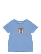Archive Shield Ss T-Shirt Blue GANT