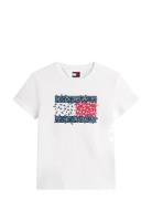 Tjw Reg Floral Flag Tee White Tommy Jeans