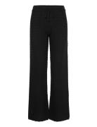 Rwsanna Mw Straight Trousers Black Rosemunde