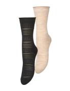 Lucretia Wola Sock 2 Pack Black Becksöndergaard