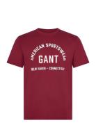 Printed Graphic Ss T-Shirt Red GANT