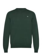 Casual Cotton C-Neck Green GANT