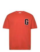 G Badge Ss T-Shirt Orange GANT