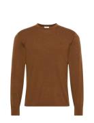 Ls 100% Merino Crew 14Gg Brown Calvin Klein