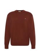 Ls Ez Cotton Crewnk Sweater 12Gg Red Calvin Klein Jeans