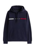 Hilfiger Chest Insert Hoody Navy Tommy Hilfiger