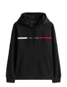 Hilfiger Chest Insert Hoody Black Tommy Hilfiger