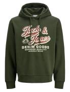 Jjelogo Sweat Hood 2 Col 25/26 Noos Khaki Jack & J S