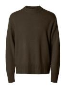 Slhcalle Relaxed Cashmere Blend Crew Brown Selected