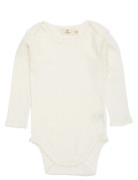 Pointelle Heart Lapneck Body Ls Cream Copenhagen Colors