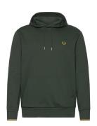 Tipped Hooded Sweatshirt Green Fred Perry