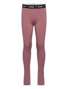 Hmljr Pulse Mid Waist Tights Pink Hummel