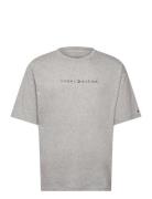 Ss Tee Cont. Logo Grey Tommy Hilfiger