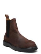 Slhtim Suede Chelsea Boot B Brown Selected