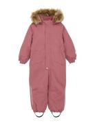 Snow Suit W. Fur Pink Minymo