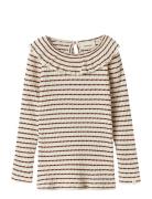 Nmfosophia Ls Slim Top Lil Cream Lil'Atelier