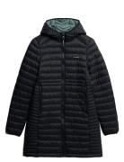 Hood Fuji Lite Mid Padded Jkt Black Superdry Sport