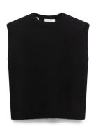 Slflulu Sl Knit Vest Black Selected