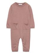 Long Chest-Pocket Jumpsuit Pink Mango