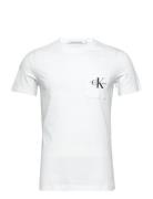 Core Monologo Pocket Slim Tee White Calvin Klein Jeans