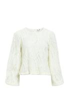 Objlucie L/S Re O-Neck Top Noos White Object
