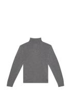 Ls Merino Mock Neck Swtr Grey Calvin Klein
