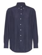Relaxed Silk Shirt Blue GANT