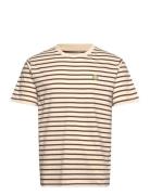 Wwace Badge T-Shirt Beige WOOD WOOD