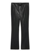 Slkaylee Pu Kickflare Pants Black Soaked In Luxury