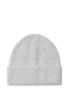Slhmason Merino Wool Beanie Grey Selected
