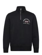 Printed Graphic Half Zip Black GANT