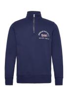 Printed Graphic Half Zip Navy GANT