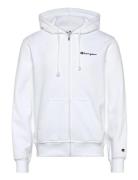 Full Zip Hoodie Sweatshirt White Champion