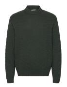 Slhphilip Ls Knit Relaxed Crew Neck Green Selected