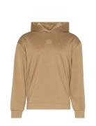 Ls Stretch Wool Blend Po Hoodie Beige Calvin Klein