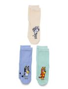 Sock 3 P Sb Bluey Patterned Lindex