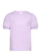 Top Basic Puff Sleeve Purple Lindex