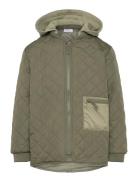 Jacket Padded W Hood Green Lindex