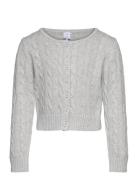Cardigan With Cabels Grey Lindex
